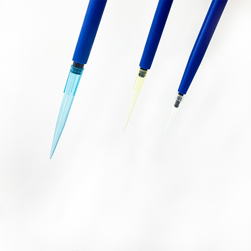 Puntas de pipeta largas amarillas, azules y blancas, puntas de filtro de pipeta grandes y pequeñas de 200 ul