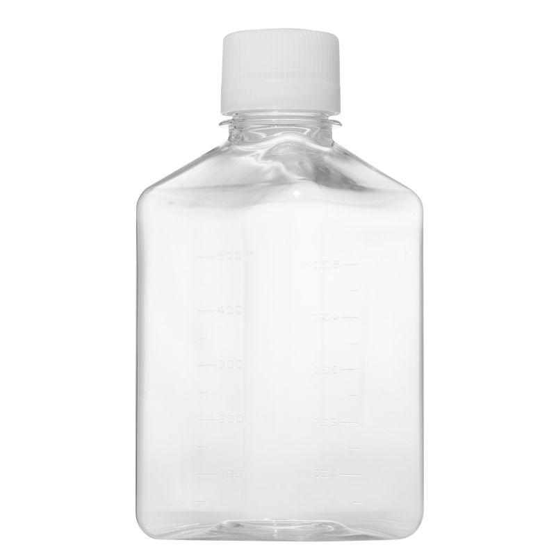 Botella mediana cuadrada 125ml PETG botellas medianas cuadradas esterilizadas
