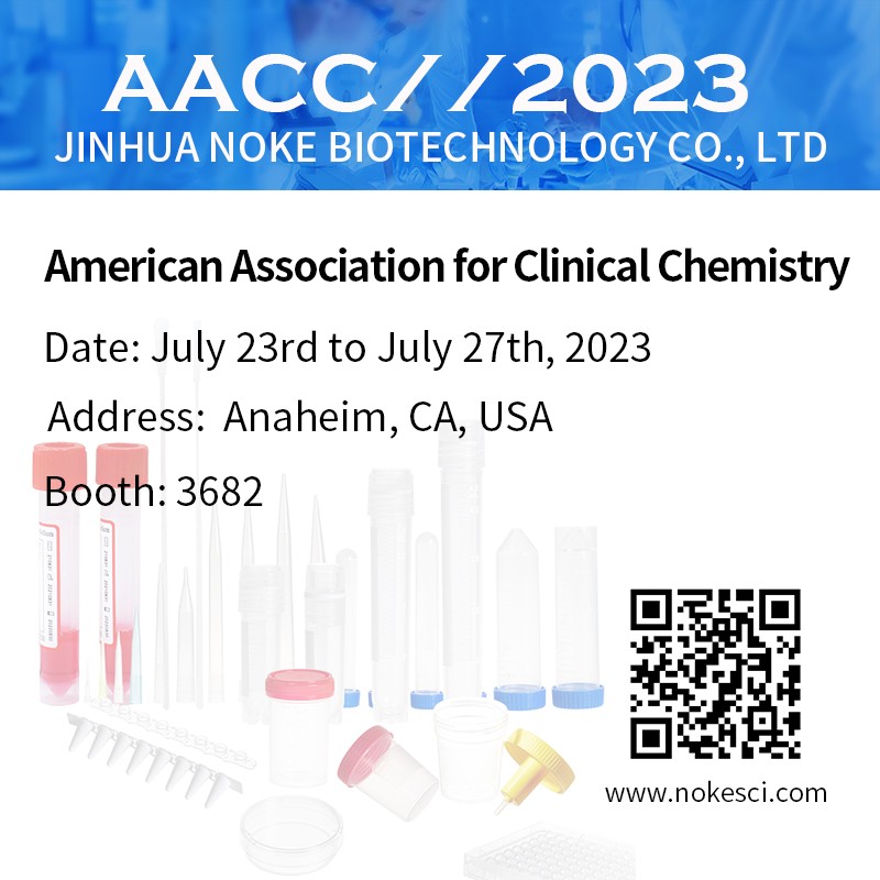 Bienvenido a la exposición AACC en Jinhua Noke Biotechnology Co., Ltd. Stand número 3682